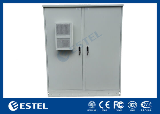 IP65 42U Dual-Compartment Outdoor Electrical Cabinet – RAL7035, 1.5mm Galvanized Steel & SUS316 Stainless Steel Construction for Enhanced Durability and Protection