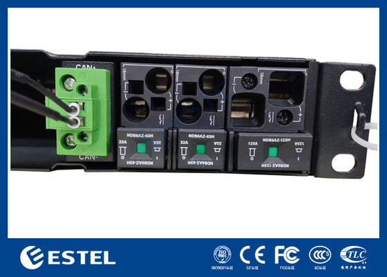 1U Rack Mount Telecom DC Power System with Integrated Distribution and Intelligent Controller