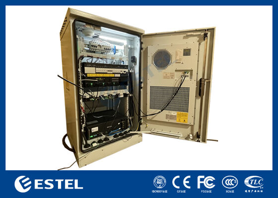 24U Outdoor Telecom Rectifier Cabinet with 12kw DC Power Distribution