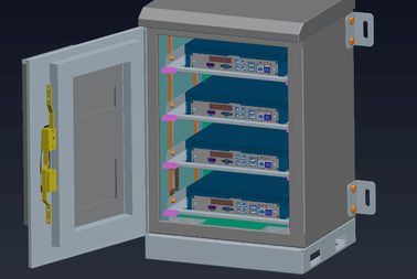 Anti-corrosion Powder Coating Outdoor Wall Mount Cabinet Equipped With Cabinet Lock Anti-theft Three Point Lock