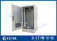 20U Outdoor Equipment Enclosure , IP55 Fan Cooling Reet Cabinets Telecoms 19&quot; Rail