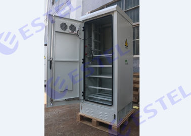 IP55 Outdoor Electronic Equipment Enclosures , Outdoor Data Cabinet Copper Bar