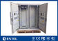 Air Conditioner Cooling Outdoor Telecom Enclosure Dual Bay IP55 With Alarm Sensors