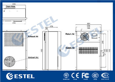 IP55 Electrical Enclosure Air Conditioner 110VAC 500W For Outdoor Telecom Enclosure