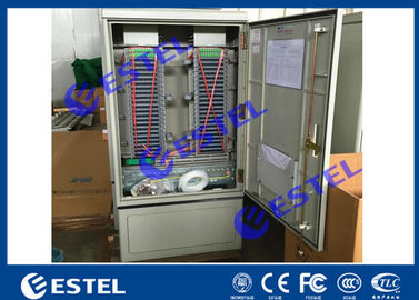 Stainless Steel IP65 Fiber Optical Cable Cabinet Floor Mount With Front Access