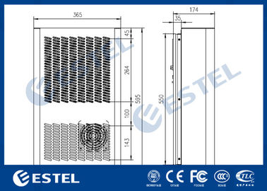 Electrical Outdoor Cabinet Air Conditioner 500W Heating Capacity IP55 AC 220V