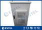 Double Wall Air Conditioning Outdoor Telecom Cabinet Galvanized Steel Front Access Door