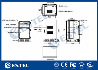 24U Assembled Structure Outdoor Electrical Cabinet 500W Cooling Capacity Air Conditioning