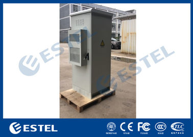 One Front Door Outdoor Telecom Cabinet 1 Compartment Single Wall Heat Insulation