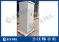 Single Wall Outdoor Electronic Equipment Enclosures Heat Insulation Including 38U Rack