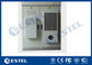 Galvanized Steel Outdoor Electronic Equipment Enclosures 2 bays with middle division plate
