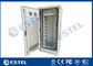 Galvanized Steel 19" Rack IP55 Outdoor Electronics Cabinet