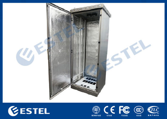 19" Rack IP55 Galvanized Steel Outdoor Telecom Cabinet