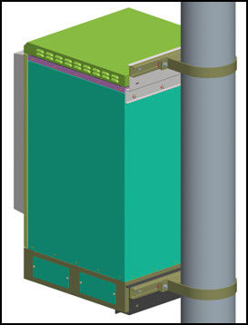 PEF Insulation IP55 Pole Mount Enclosure 150W/K Heat Exchanger