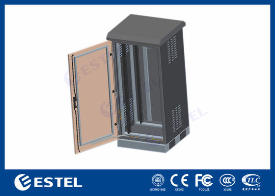 28U Single Wall Anticorrosive Outdoor Telecom Cabinet Theftproof