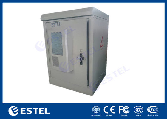 Two Doors IP55 Outdoor Telecom Enclosure Anti Corrosion With Rectifier Power System