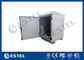 11U Small Pole Mount Cabinet Fan Cooling IP55 Weatherproof Outdoor Steel Box