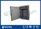 11U Small Pole Mount Cabinet Fan Cooling IP55 Weatherproof Outdoor Steel Box