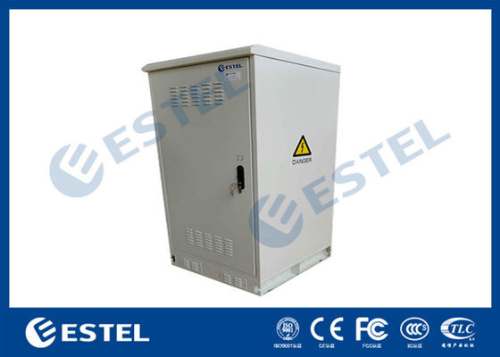 23U Outdoor Battery Enclosure Lithium Ion Battery Cabinet With Power Distribution