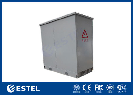 Outdoor Daul-cabinet 48U Telecom Cabinet with Power Distribution and Backup System