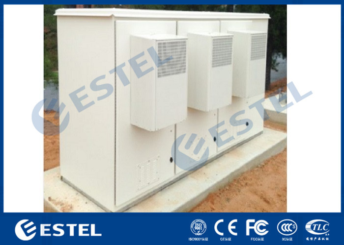 Base Station Outdoor Rack Mount Enclosure Three Compartments With 3 ...