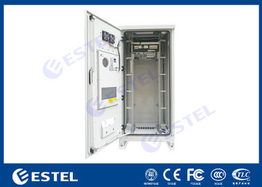 Weatherproof 40U Air Conditioner Type Outdoor Telecom Cabinet With Emerson Power Supply